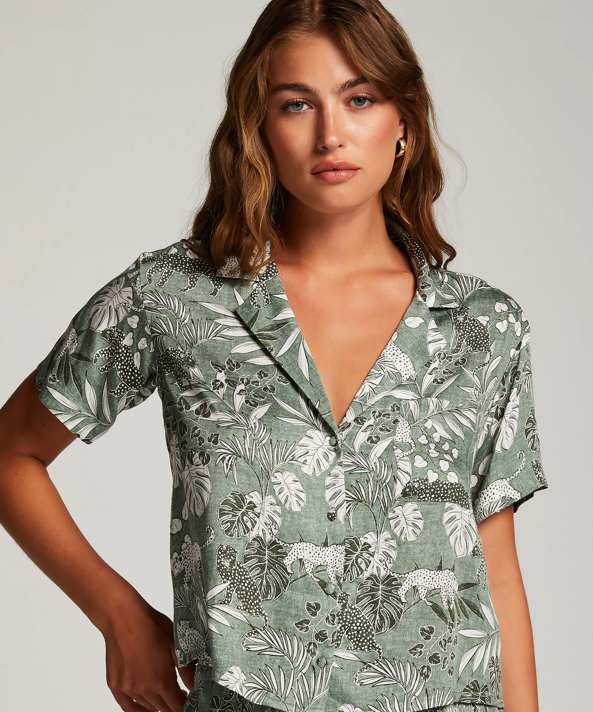 Hunkemöller Pyjamatops*Pyjamatop Groen