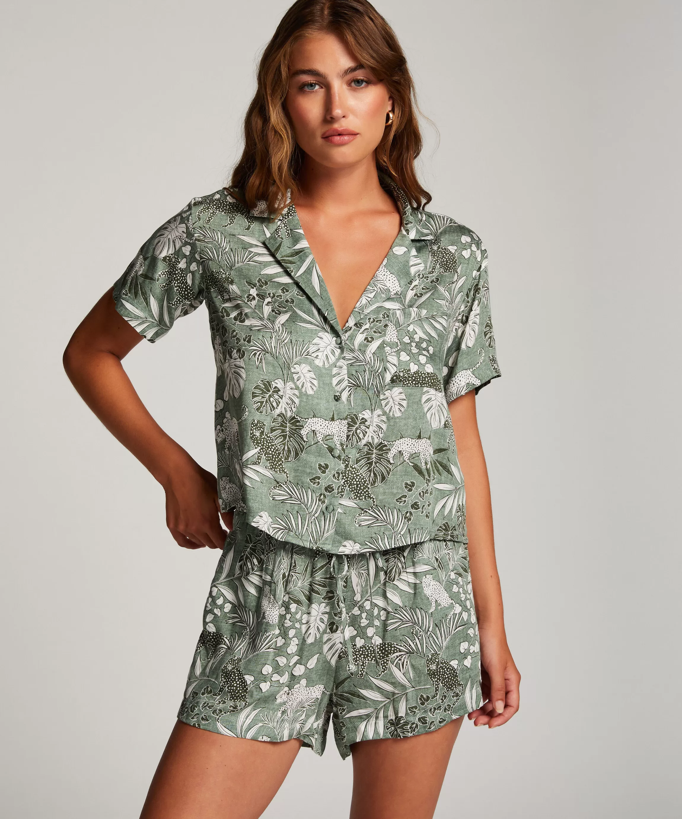 Hunkemöller Pyjamatops*Pyjamatop Groen