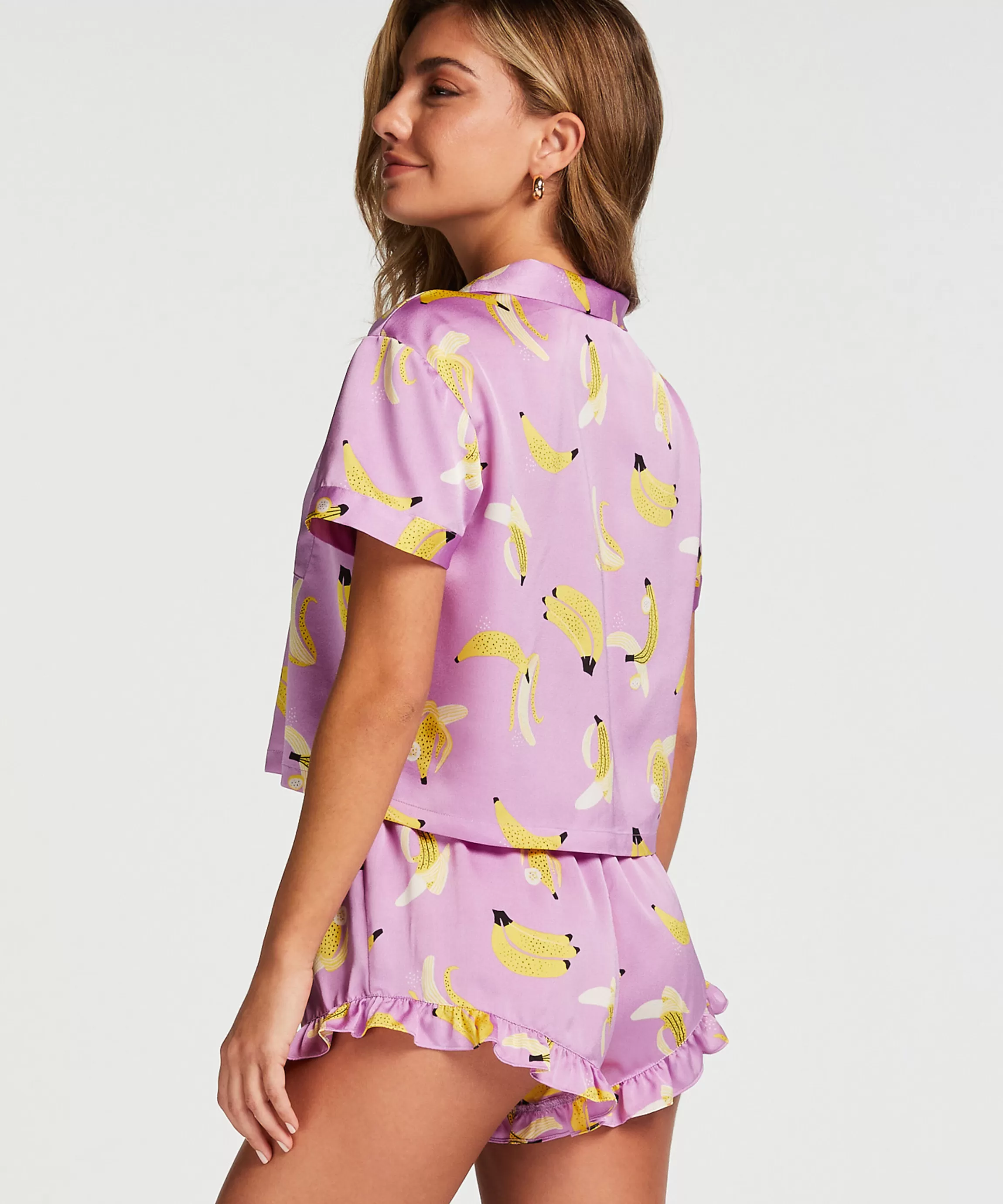 Hunkemöller Pyjama'S*Satin Shorts Paars