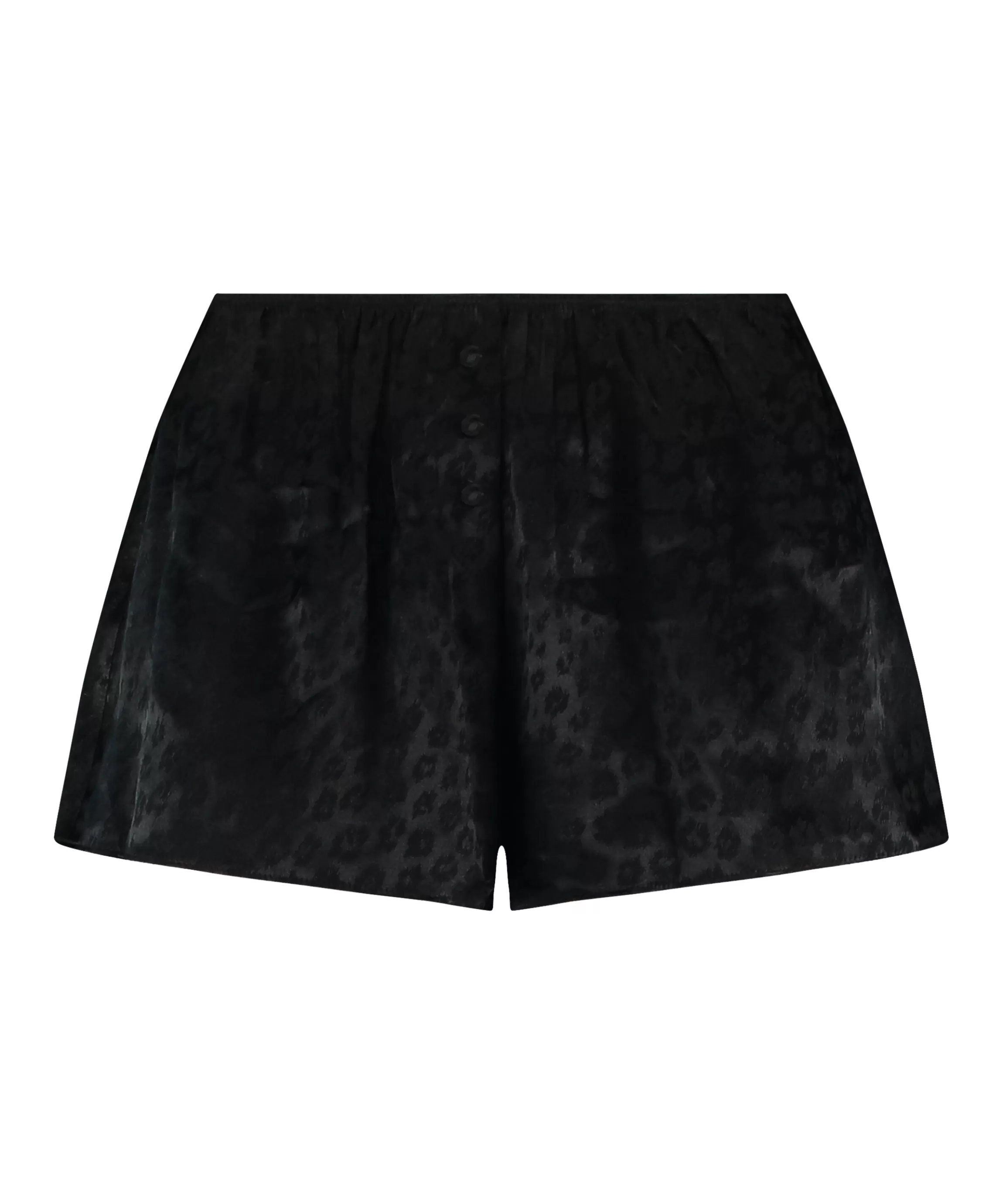 Hunkemöller Pyjama'S*Shorts Leopard Zwart