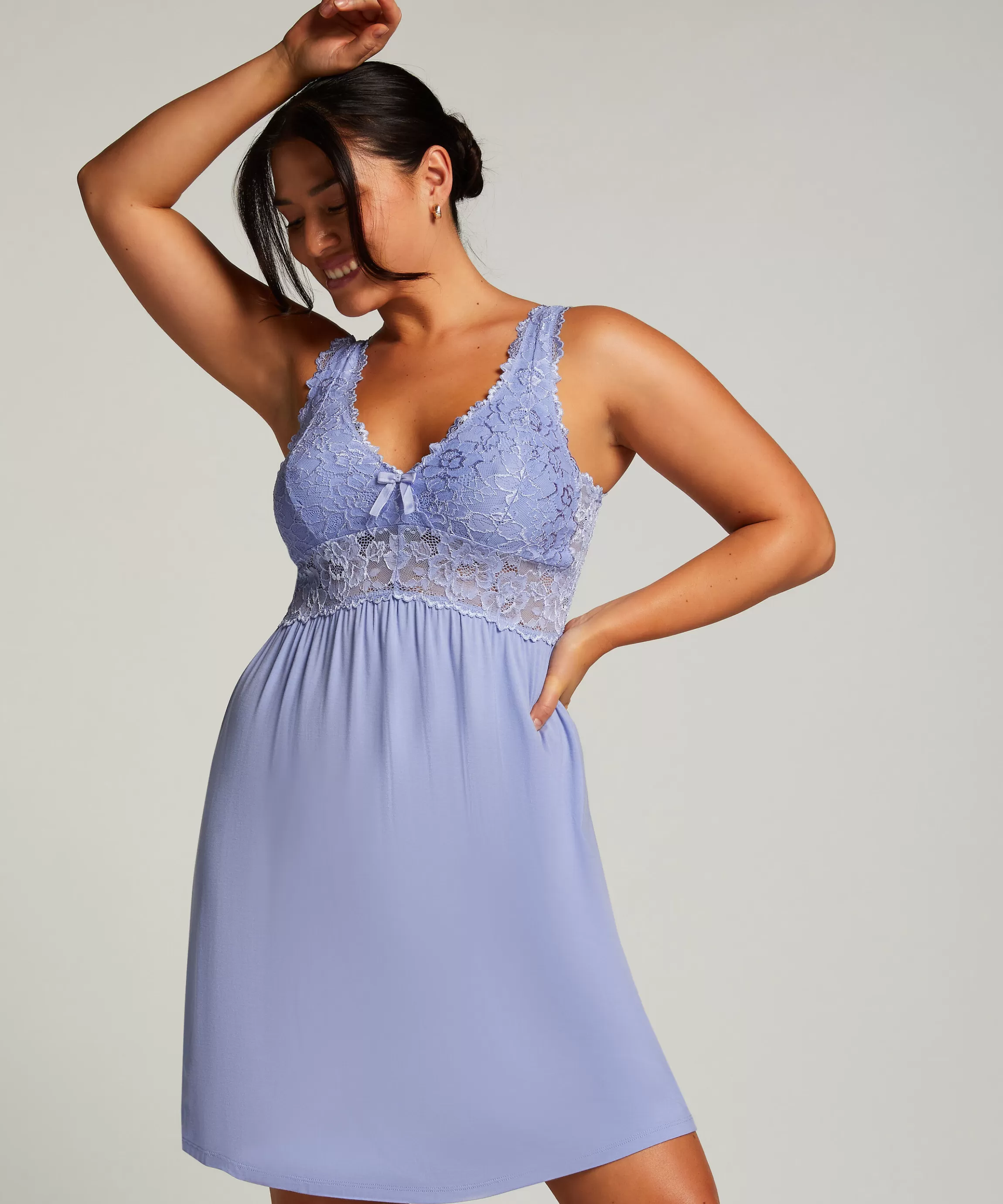 Hunkemöller Slipdresses & Babydolls*Slipdress Nora Lace Blauw