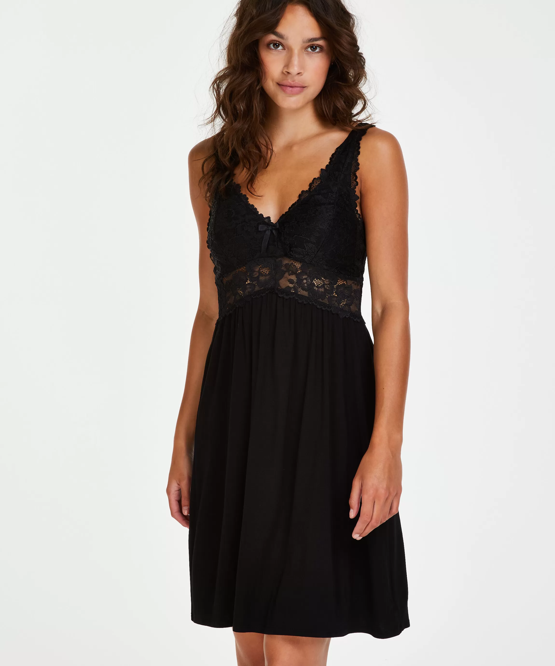 Hunkemöller Slipdresses & Babydolls*Slipdress Nora Lace Zwart