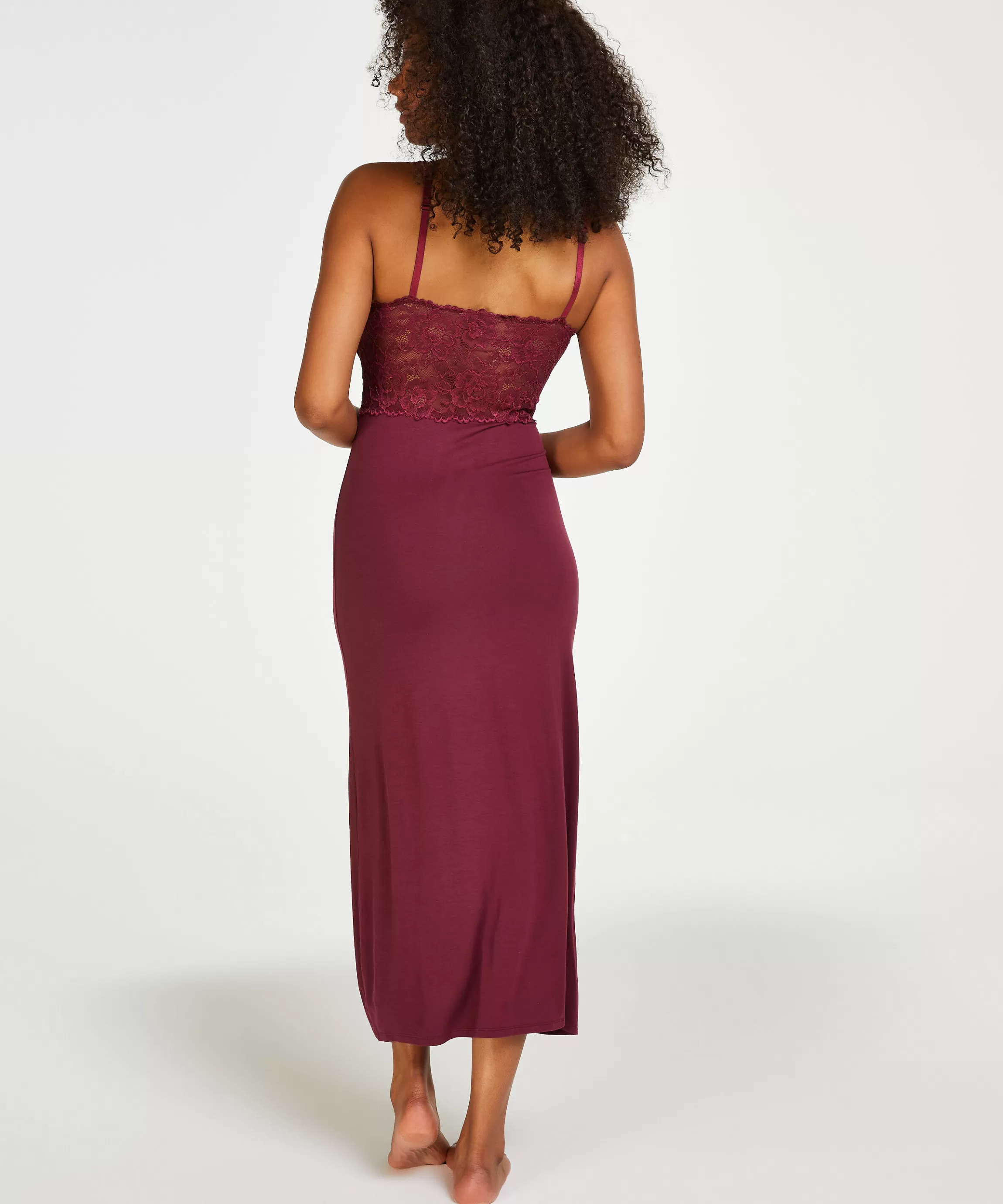 Hunkemöller Slipdresses & Babydolls*Slipdress Nora Lace Long Rood