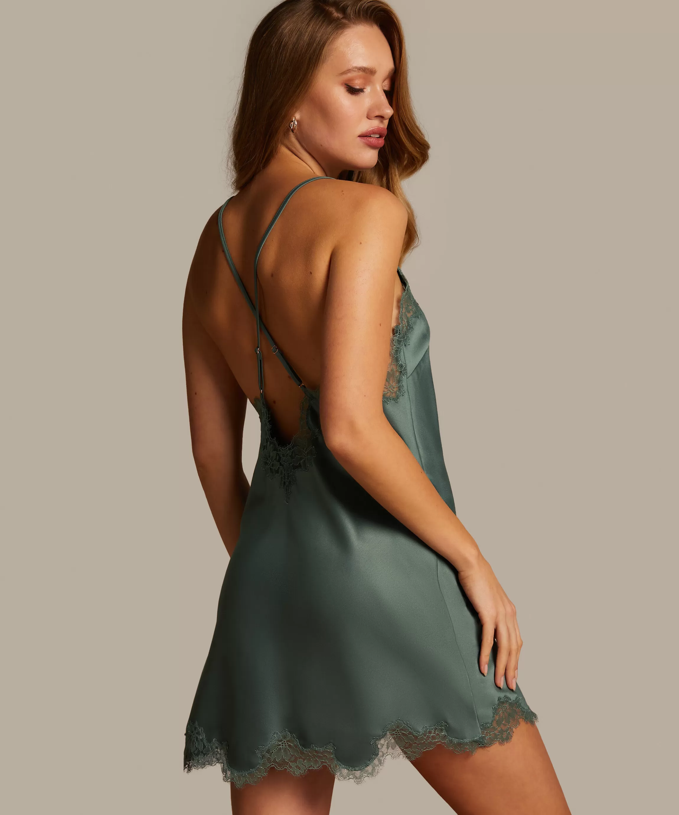 Hunkemöller Slipdresses & Babydolls*Slipdress Sophia Groen