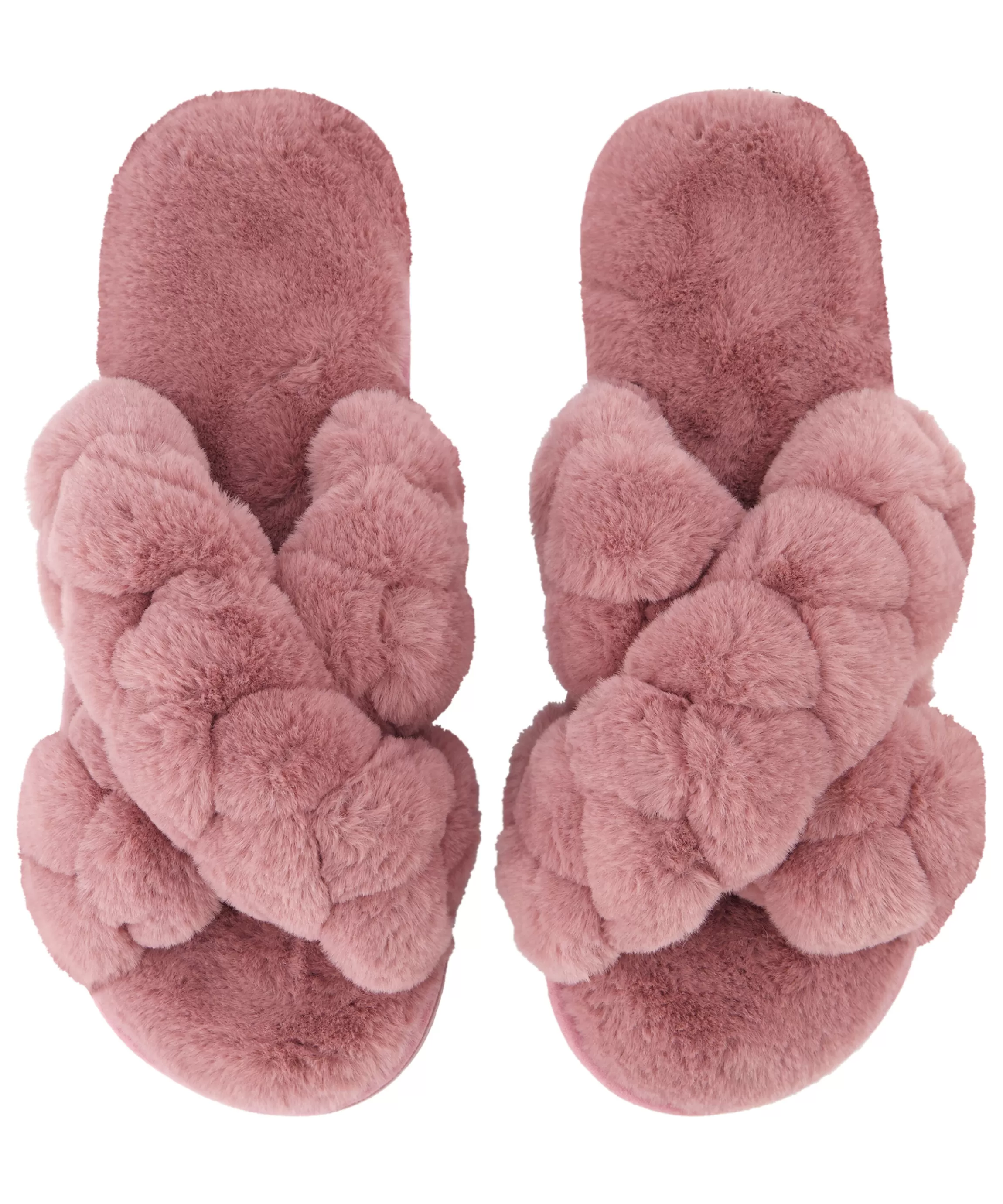 Hunkemöller Pantoffels*Slippers Fake Fur Roze