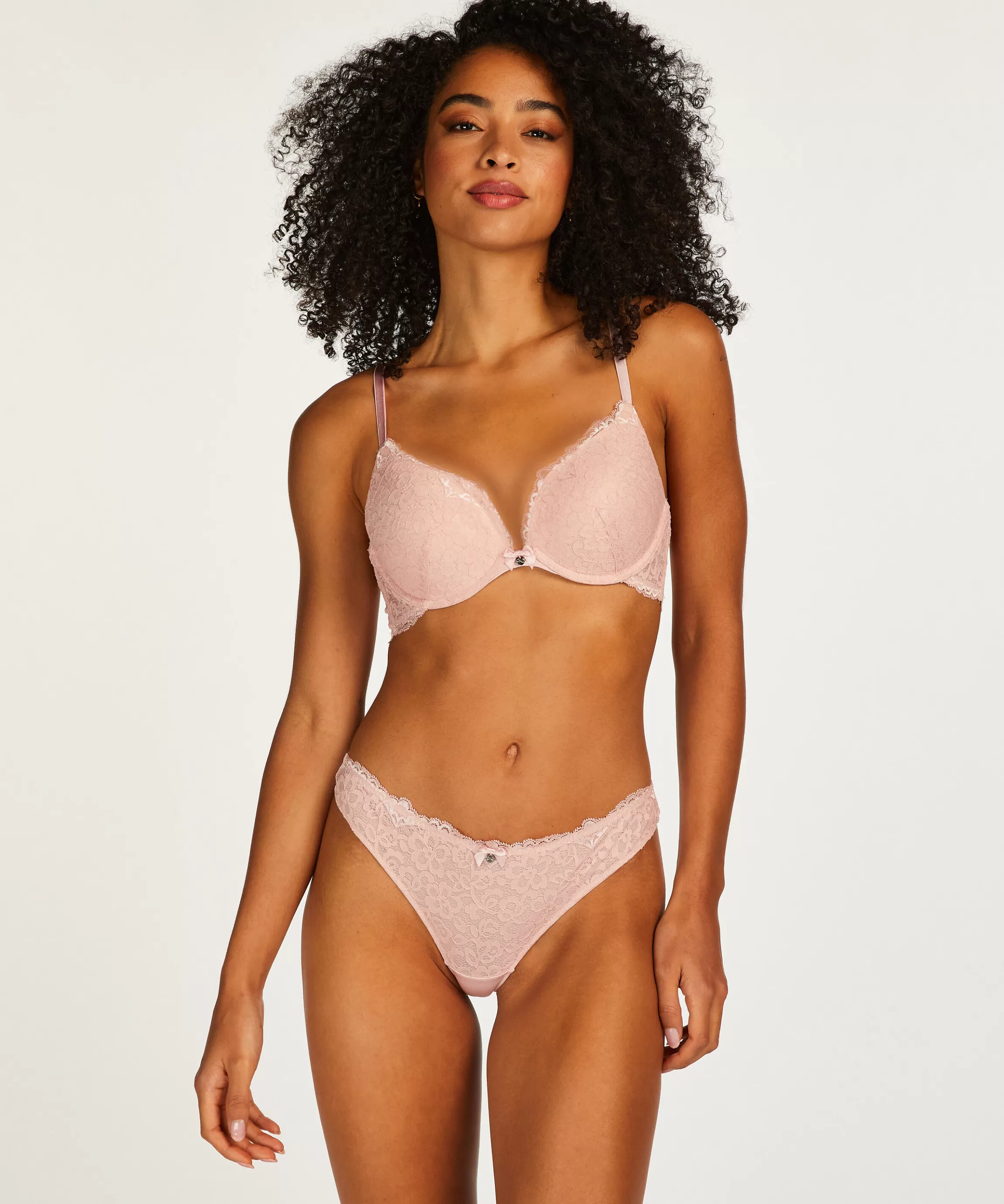 Hunkemöller Strings & Boxerstrings*String Marine Roze