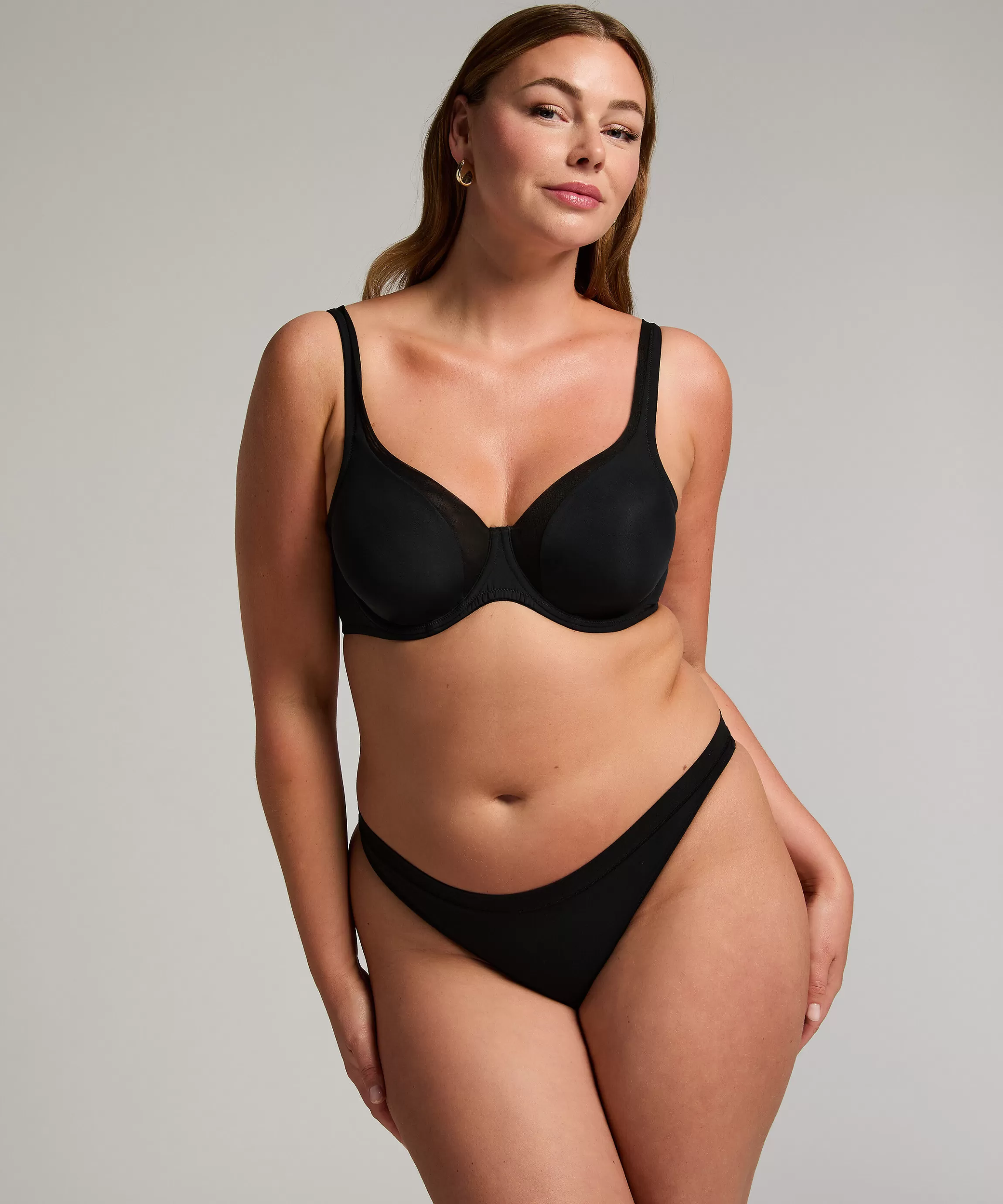 Hunkemöller Strings & Boxerstrings*String Mesh Zwart
