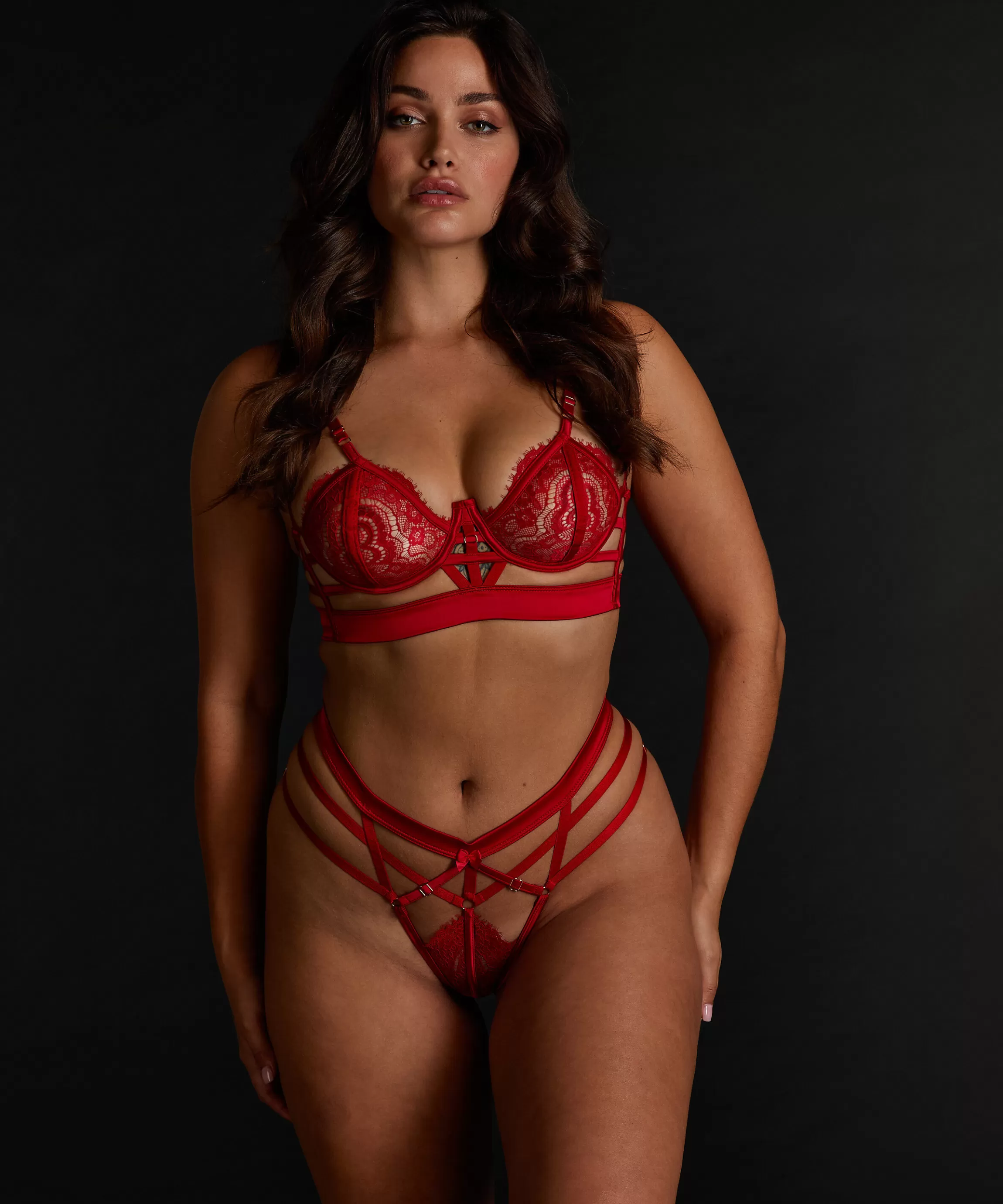 Hunkemöller Strings & Boxerstrings*String Mitzy Rood