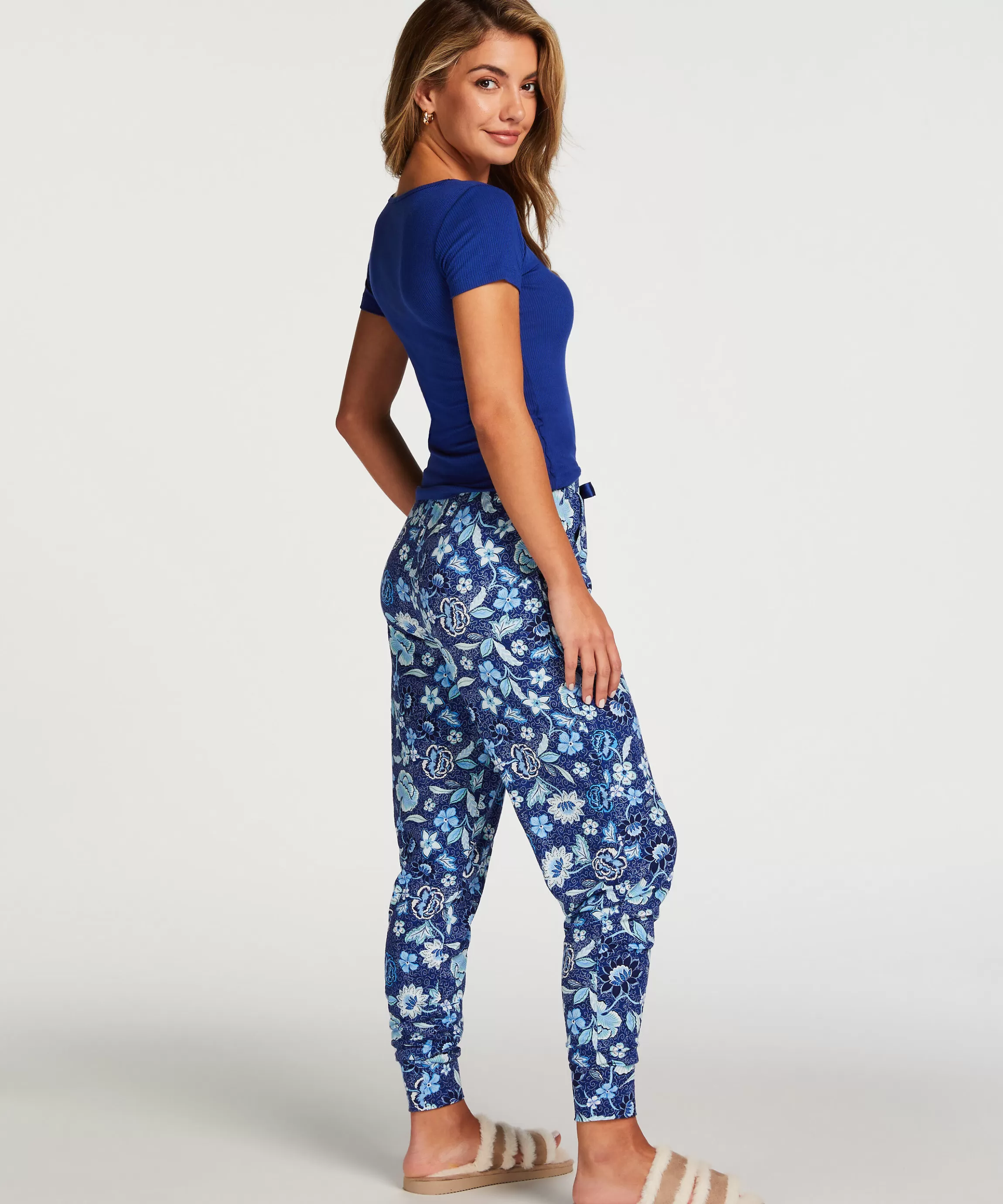 Hunkemöller Pyjama'S*Tall Pyjamabroek Jersey Blauw
