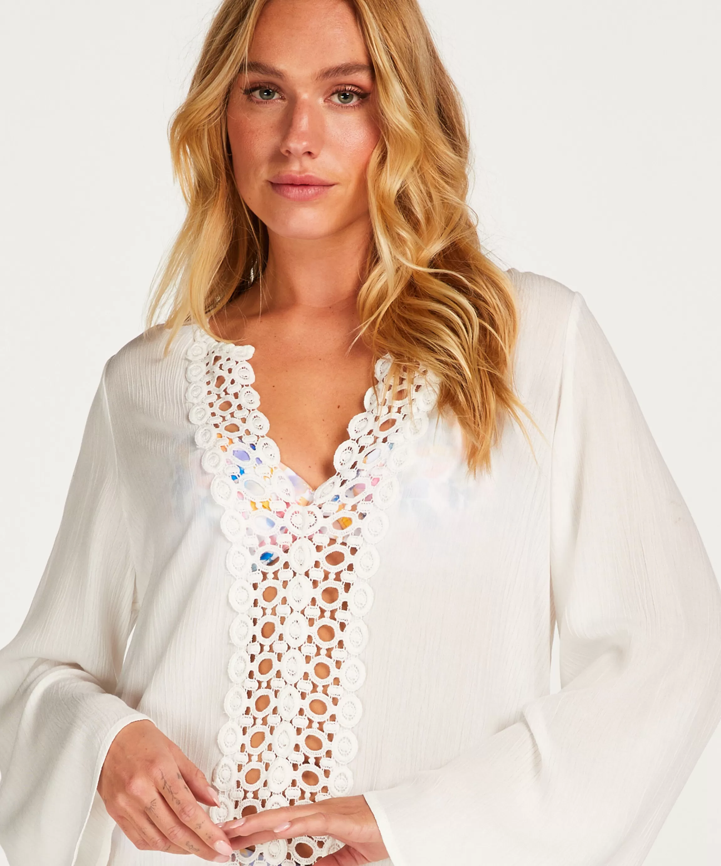 Hunkemöller Strandkleding*Tuniek Beach Lace Wit