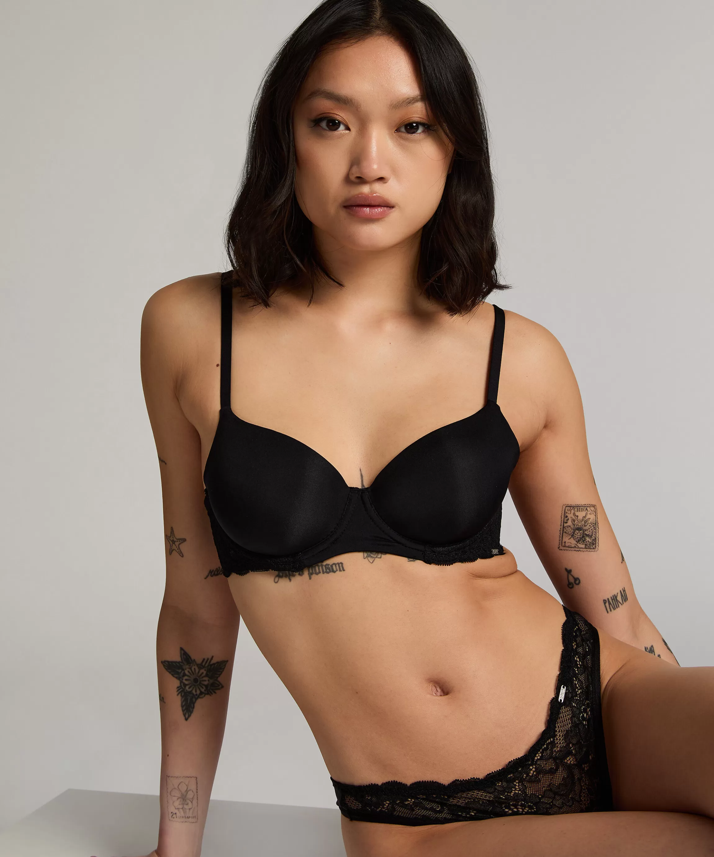 Hunkemöller Voorgevormde Bh'S*Voorgevormde Beugel Bh Angie Zwart
