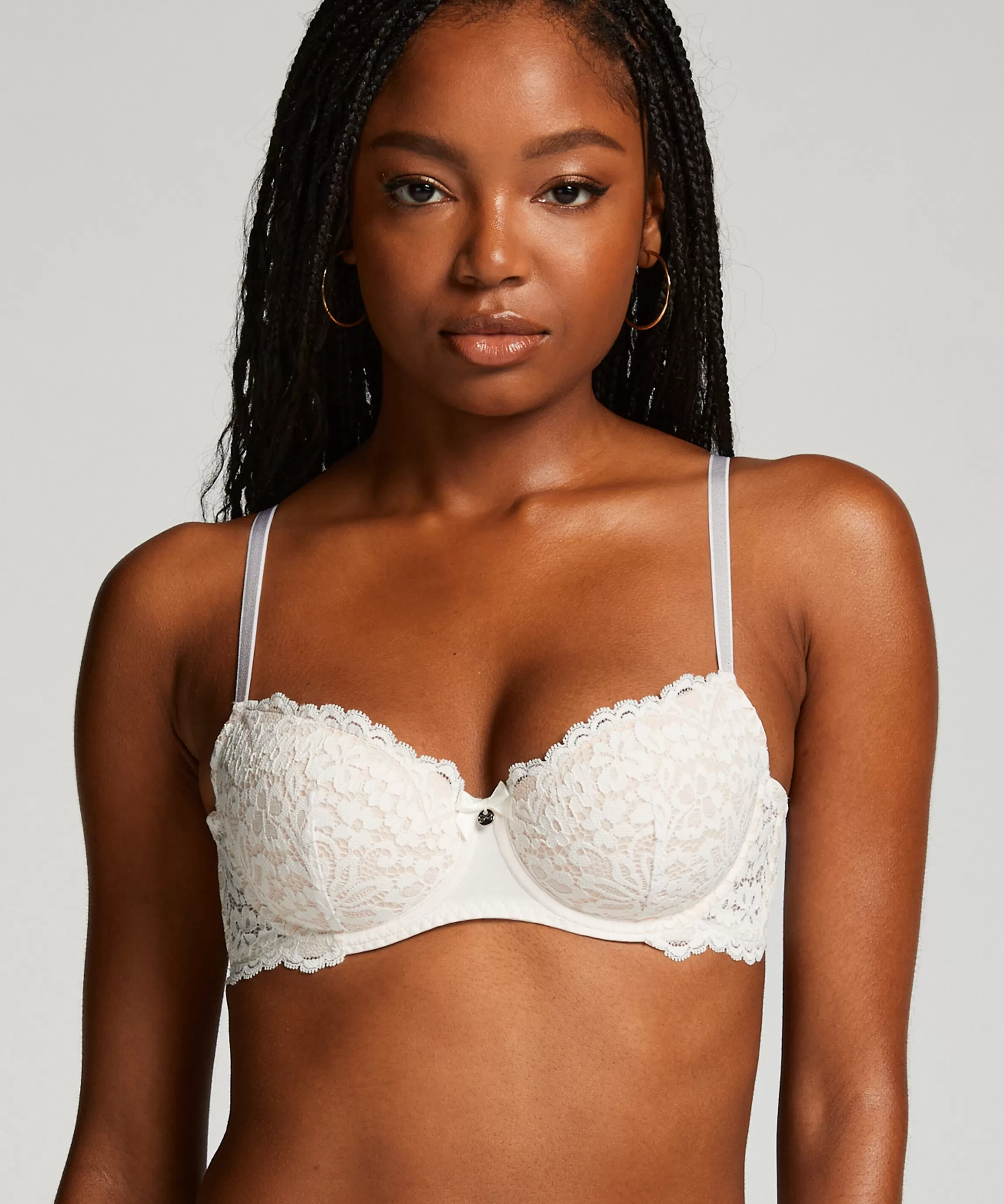 Hunkemöller Voorgevormde Bh'S*Voorgevormde Beugel Bh Rose Wit