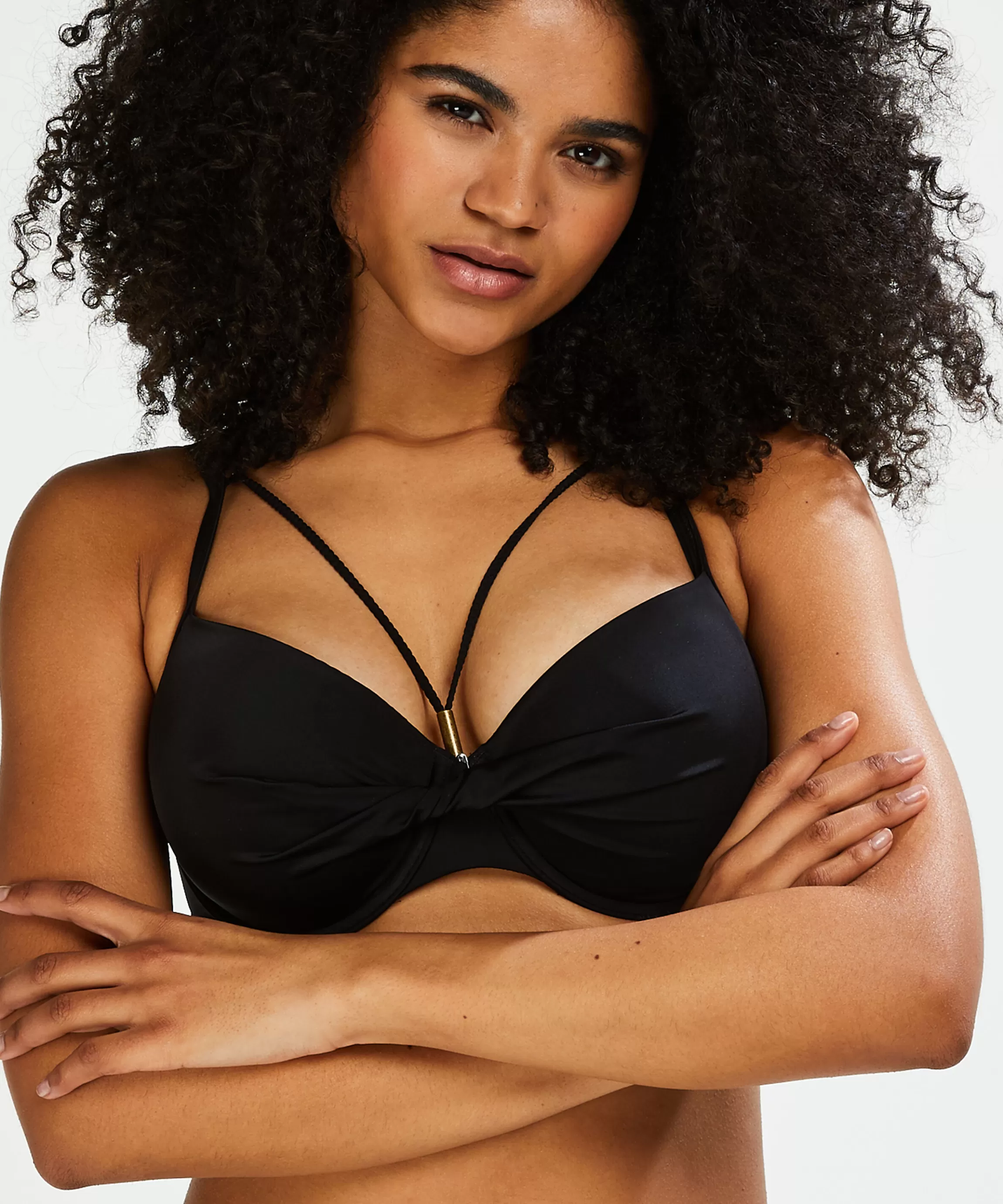 Hunkemöller Bikini'S*Voorgevormde Beugel Bikinitop Sunset Dream Zwart