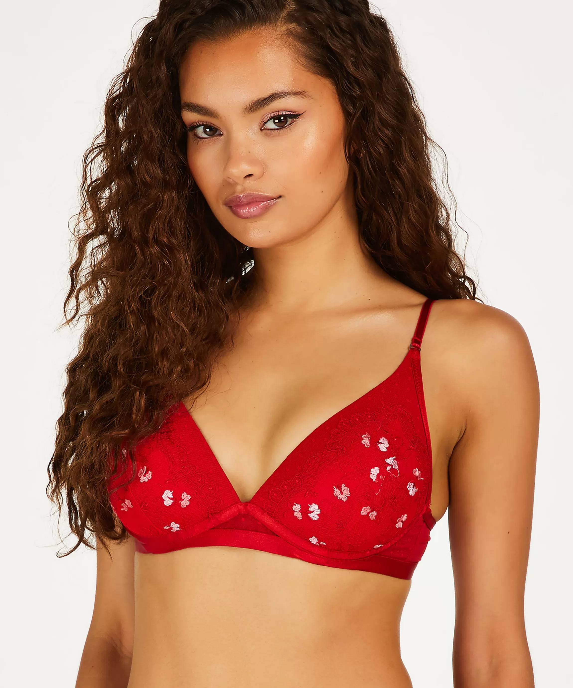 Hunkemöller Bh'S Zonder Beugel*Voorgevormde Bh Zonder Beugel Violet Rood
