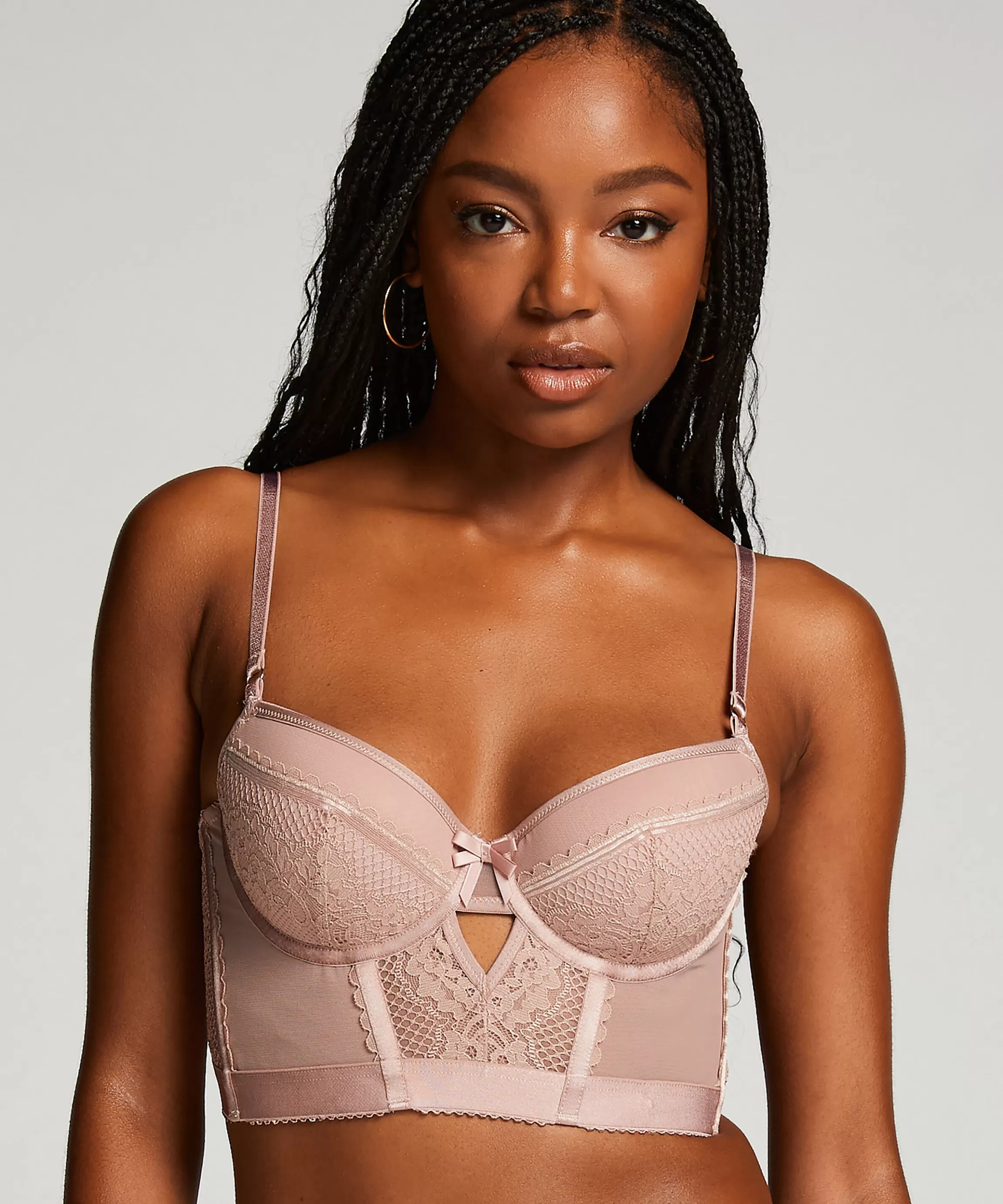 Hunkemöller Voorgevormde Bh'S*Voorgevormde Longline Beugel Bh Malika Roze