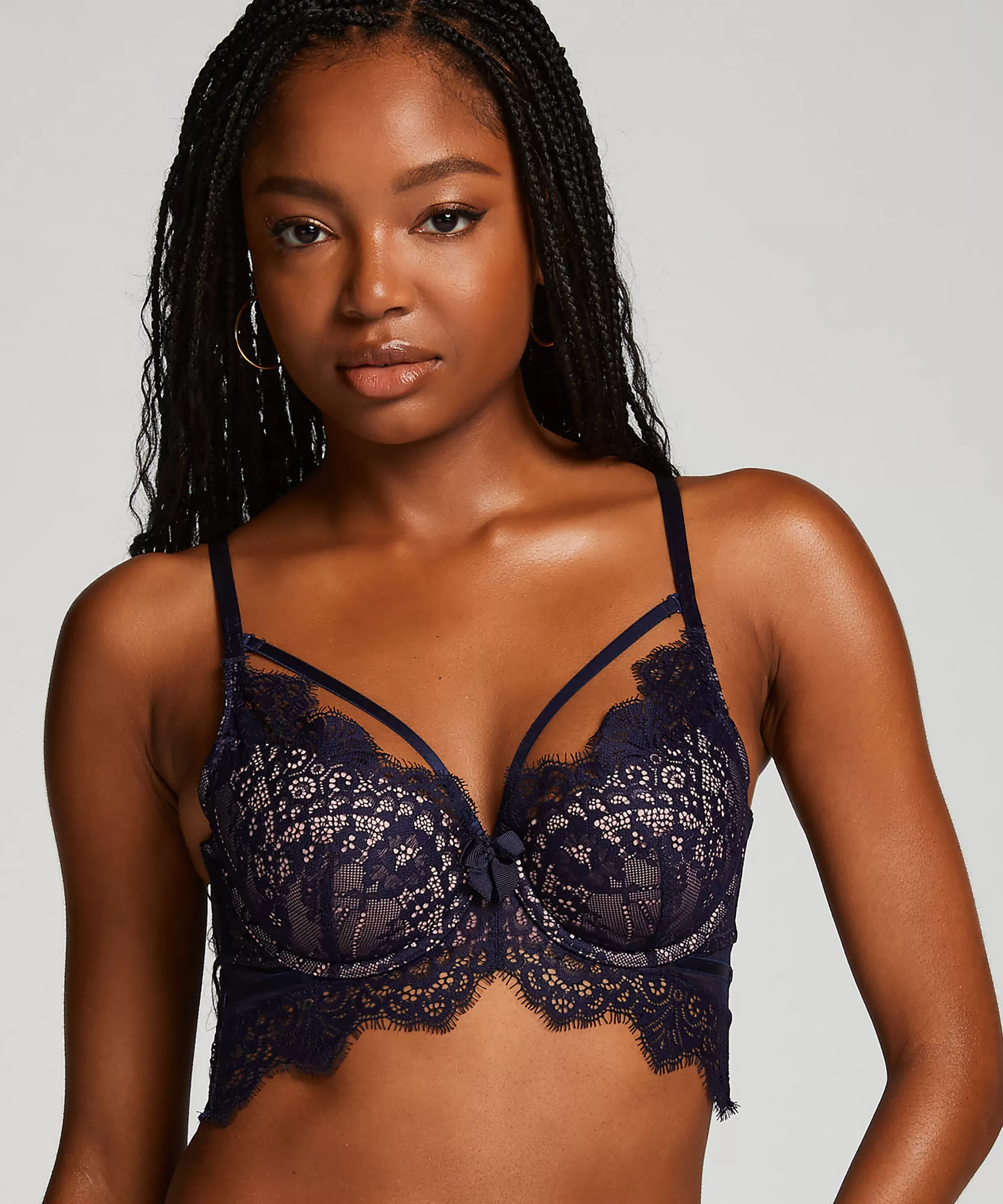 Hunkemöller Voorgevormde Bh'S*Voorgevormde Longline Beugel Bh Marilee Blauw