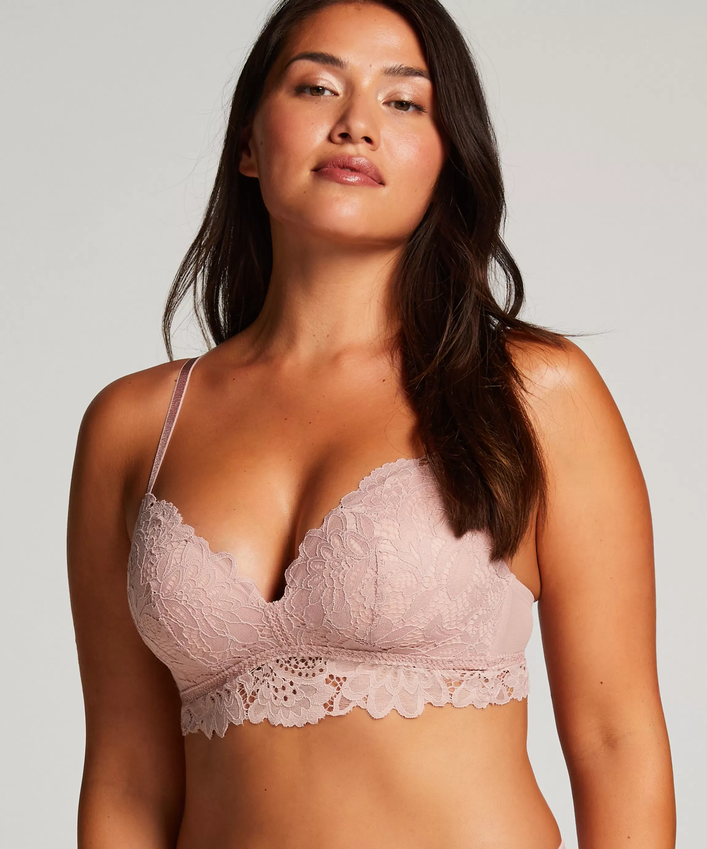 Hunkemöller Grote Maten Bh'S*Voorgevormde Longline Bh Zonder Beugel Shiloh Roze