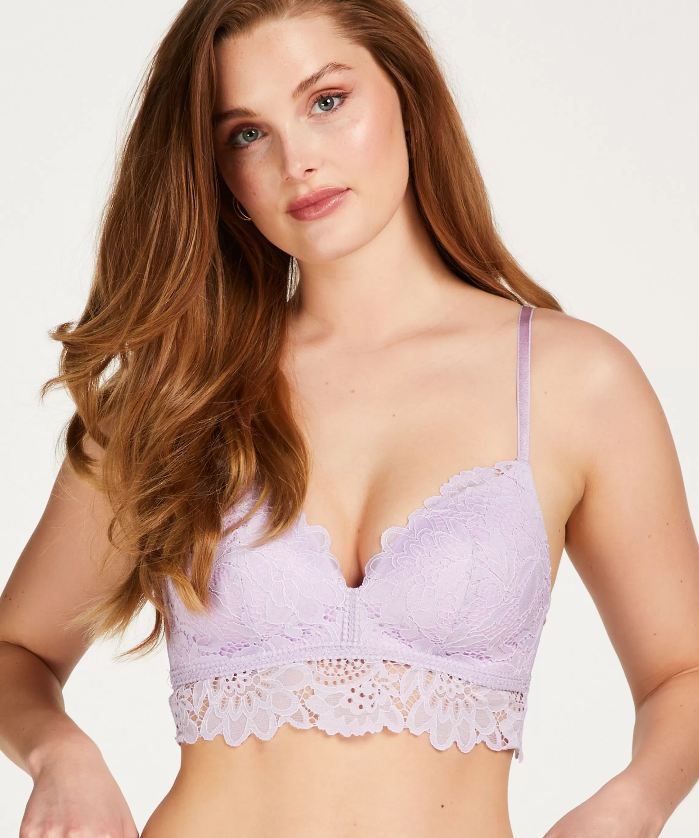 Hunkemöller Grote Maten Bh'S*Voorgevormde Longline Bh Zonder Beugel Shiloh Paars