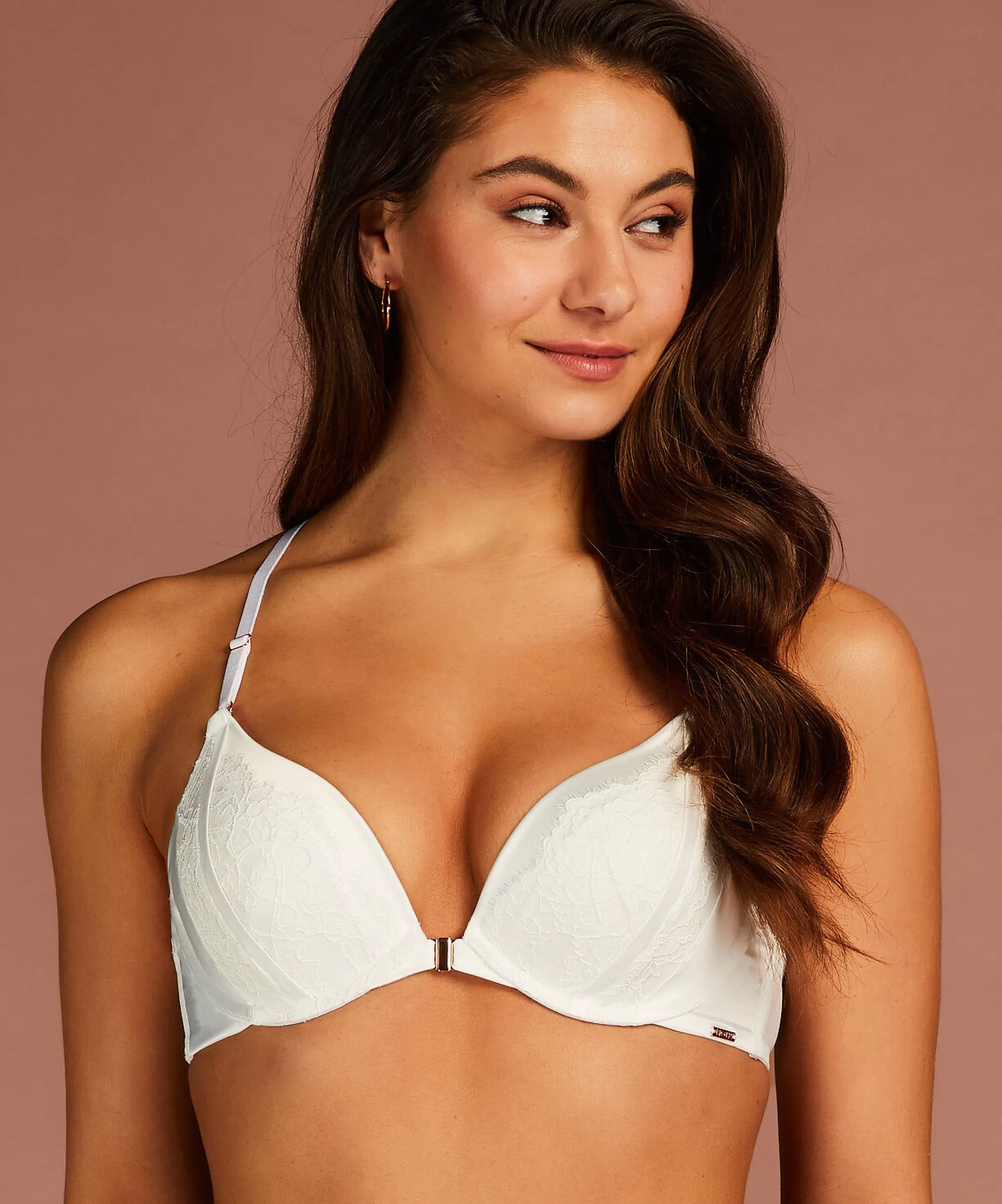 Hunkemöller Push-Up & Maximizer Bh'S*Voorgevormde Push-Up Beugel Bh Akelei Wit