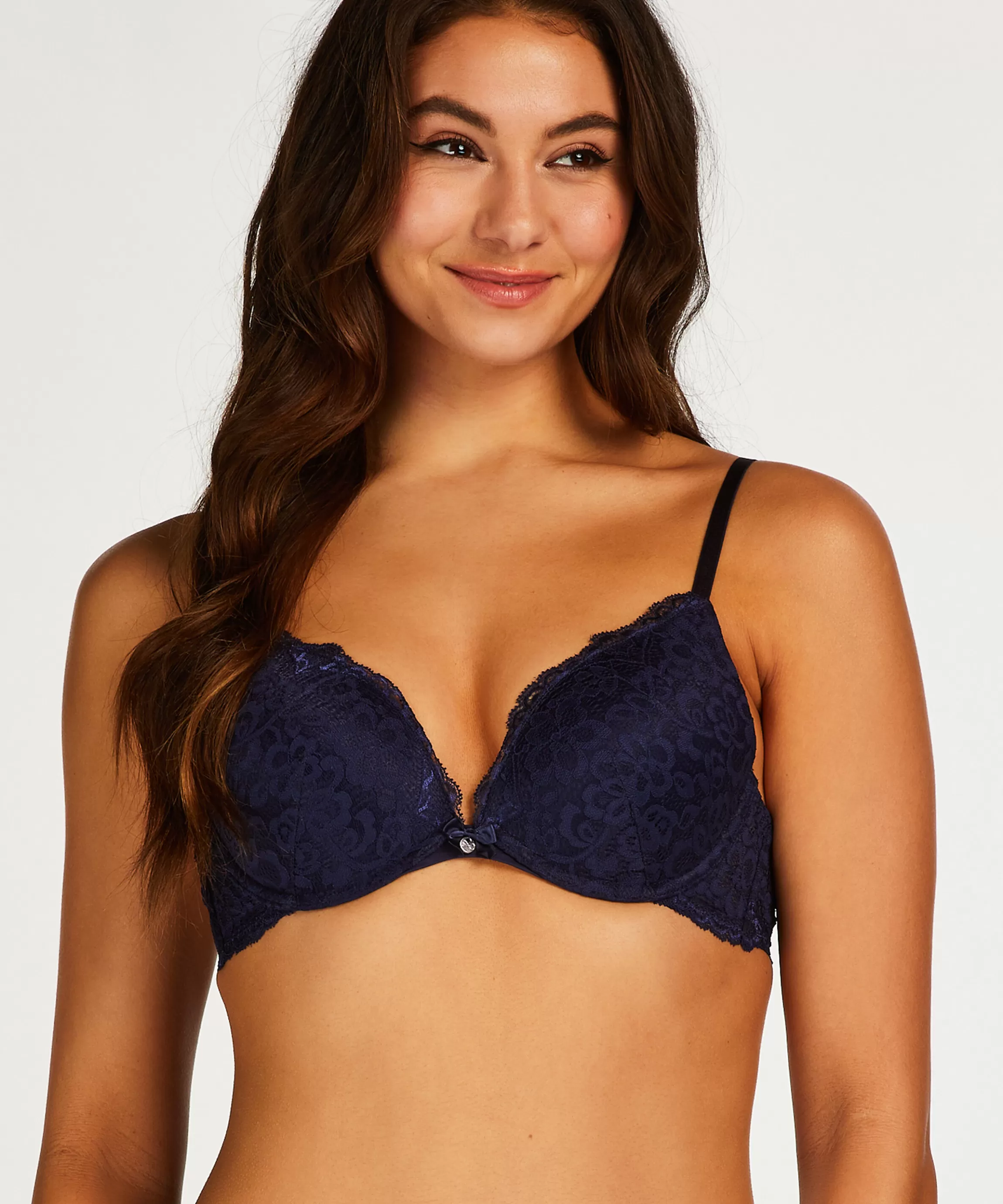 Hunkemöller Push-Up & Maximizer Bh'S*Voorgevormde Push-Up Beugel Bh Marine Blauw