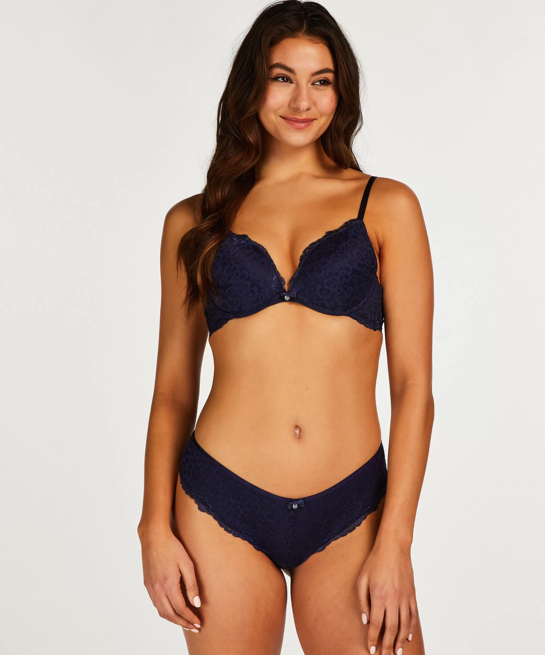 Hunkemöller Push-Up & Maximizer Bh'S*Voorgevormde Push-Up Beugel Bh Marine Blauw