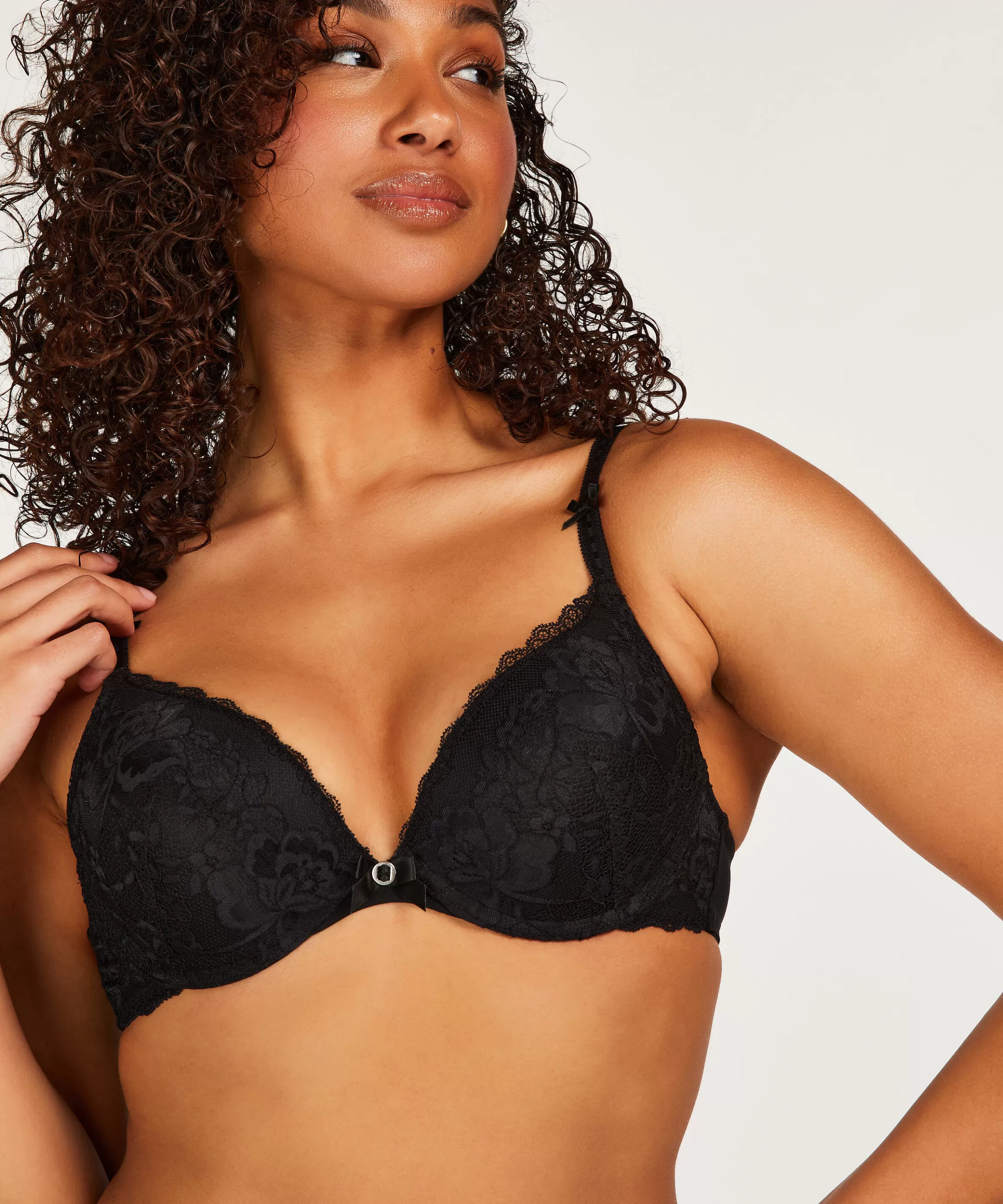 Hunkemöller Push-Up & Maximizer Bh'S*Voorgevormde Push-Up Beugel Bh Maya Zwart
