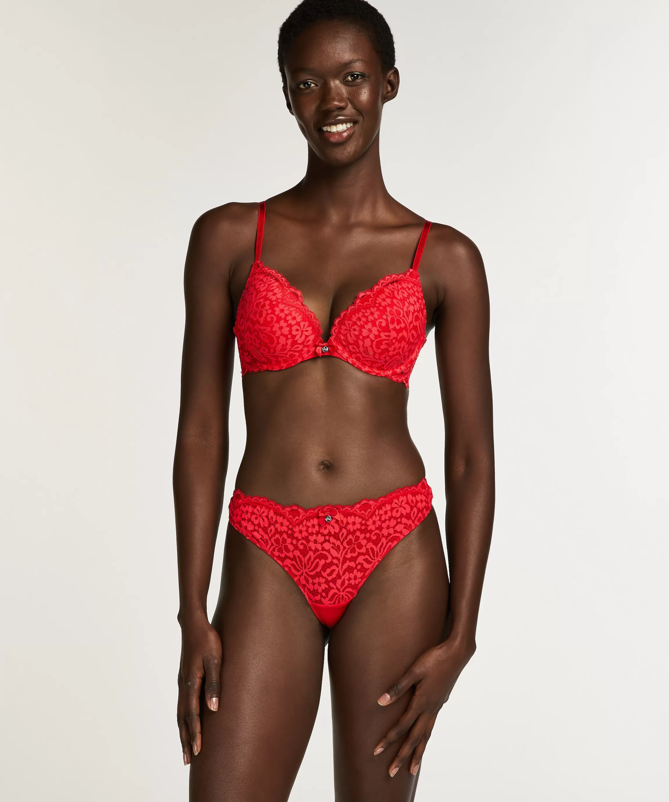 Hunkemöller Push-Up & Maximizer Bh'S*Voorgevormde Push-Up Beugel Bh Rose Rood