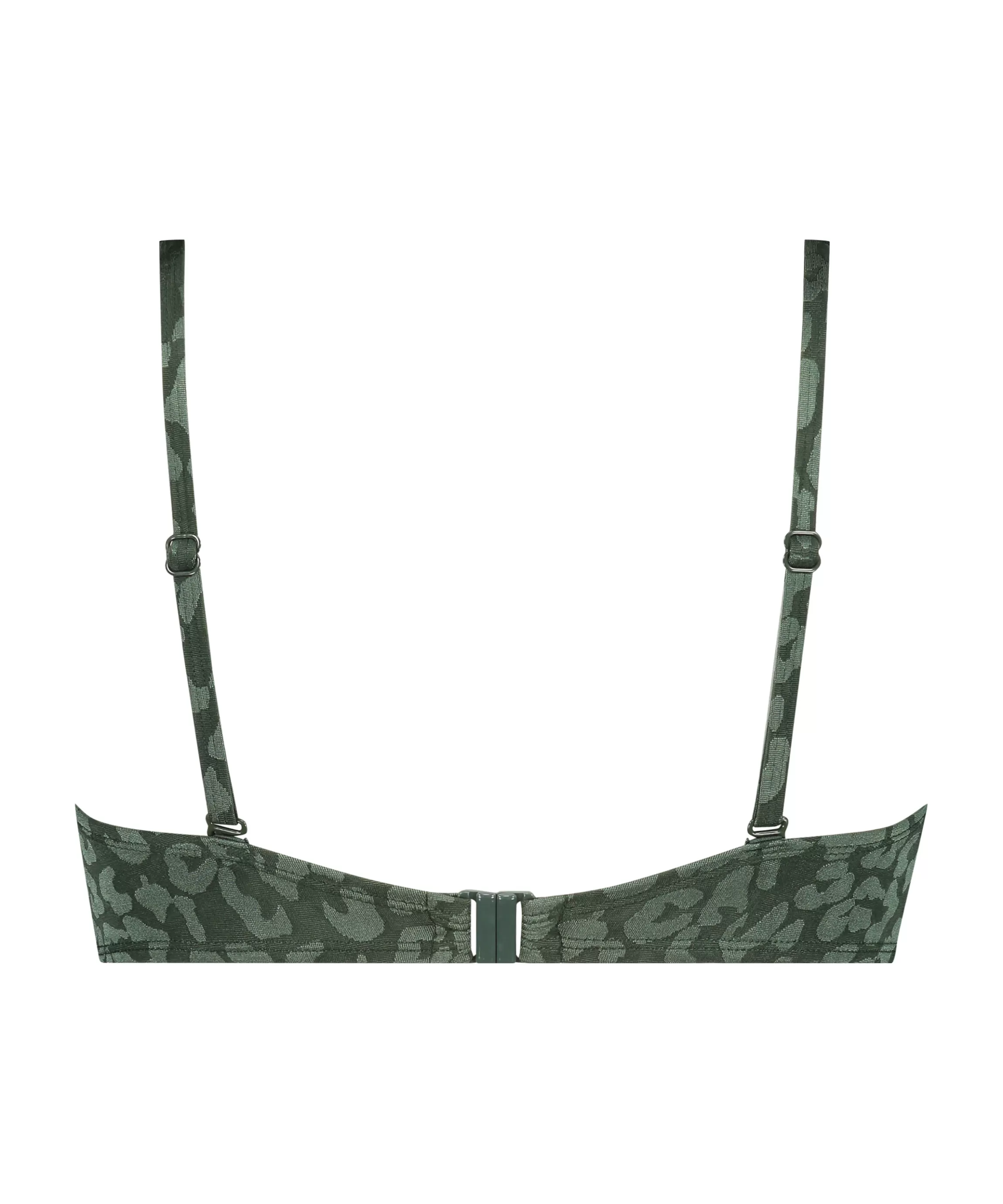 Hunkemöller Bikini'S*Voorgevormde Push-Up Beugel Bikinitop Tonal Leo Cup A - E Groen