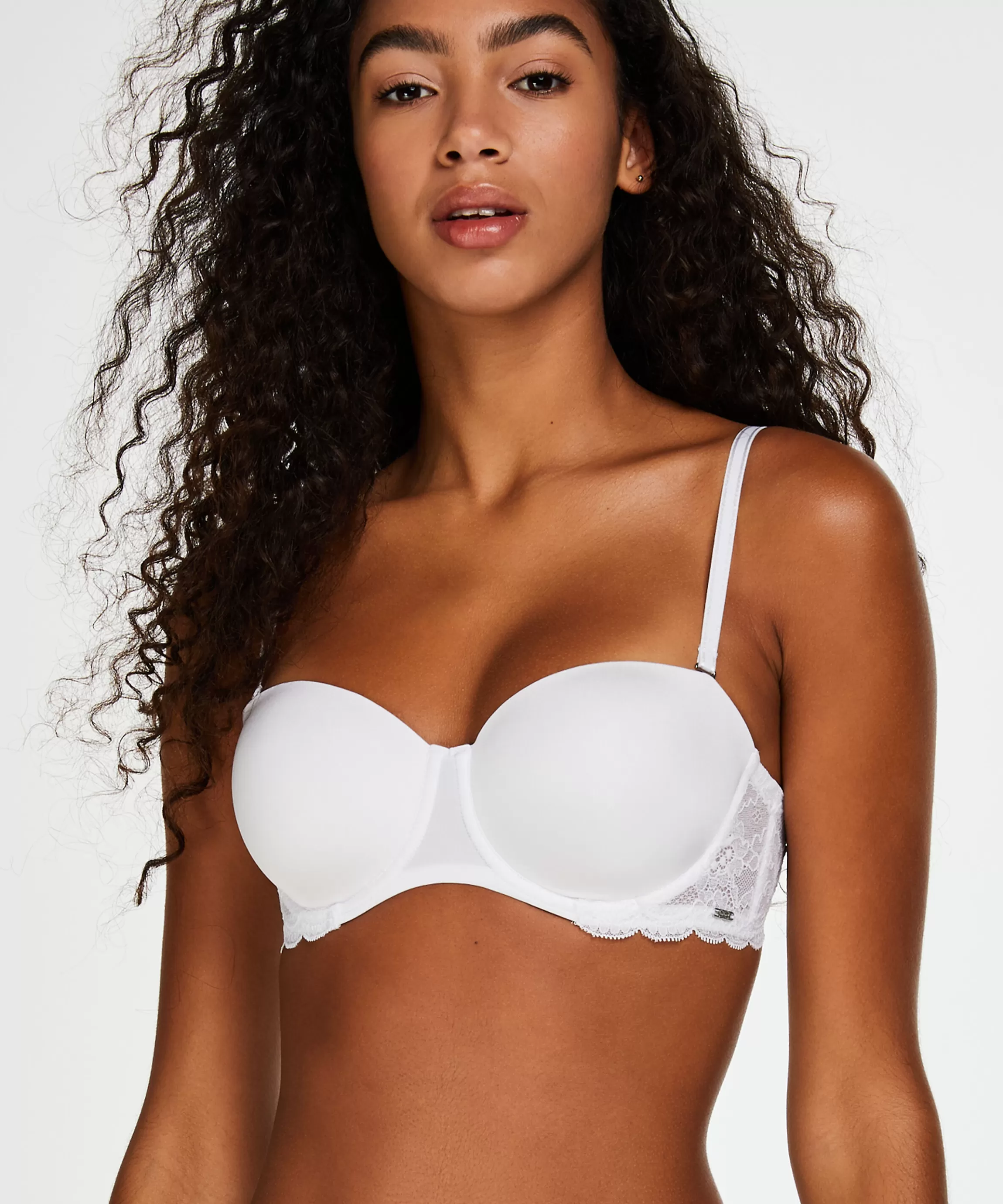 Hunkemöller Voorgevormde Bh'S*Voorgevormde Strapless Beugel Bh Angie Wit