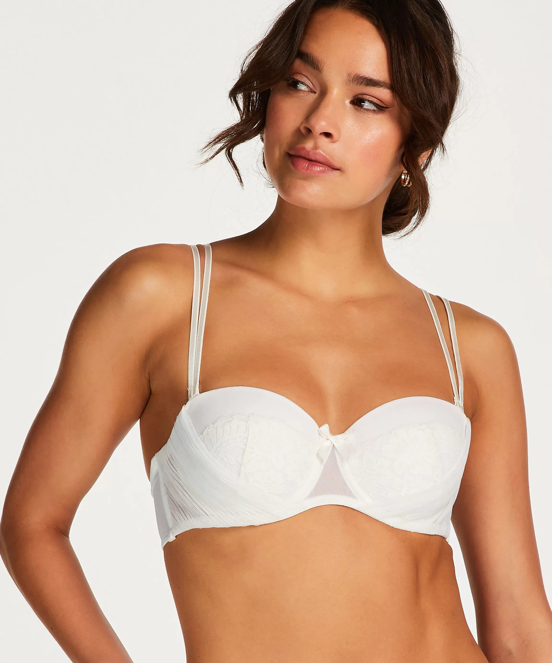 Hunkemöller Voorgevormde Bh'S*Voorgevormde Strapless Beugel Bh Catrin Wit