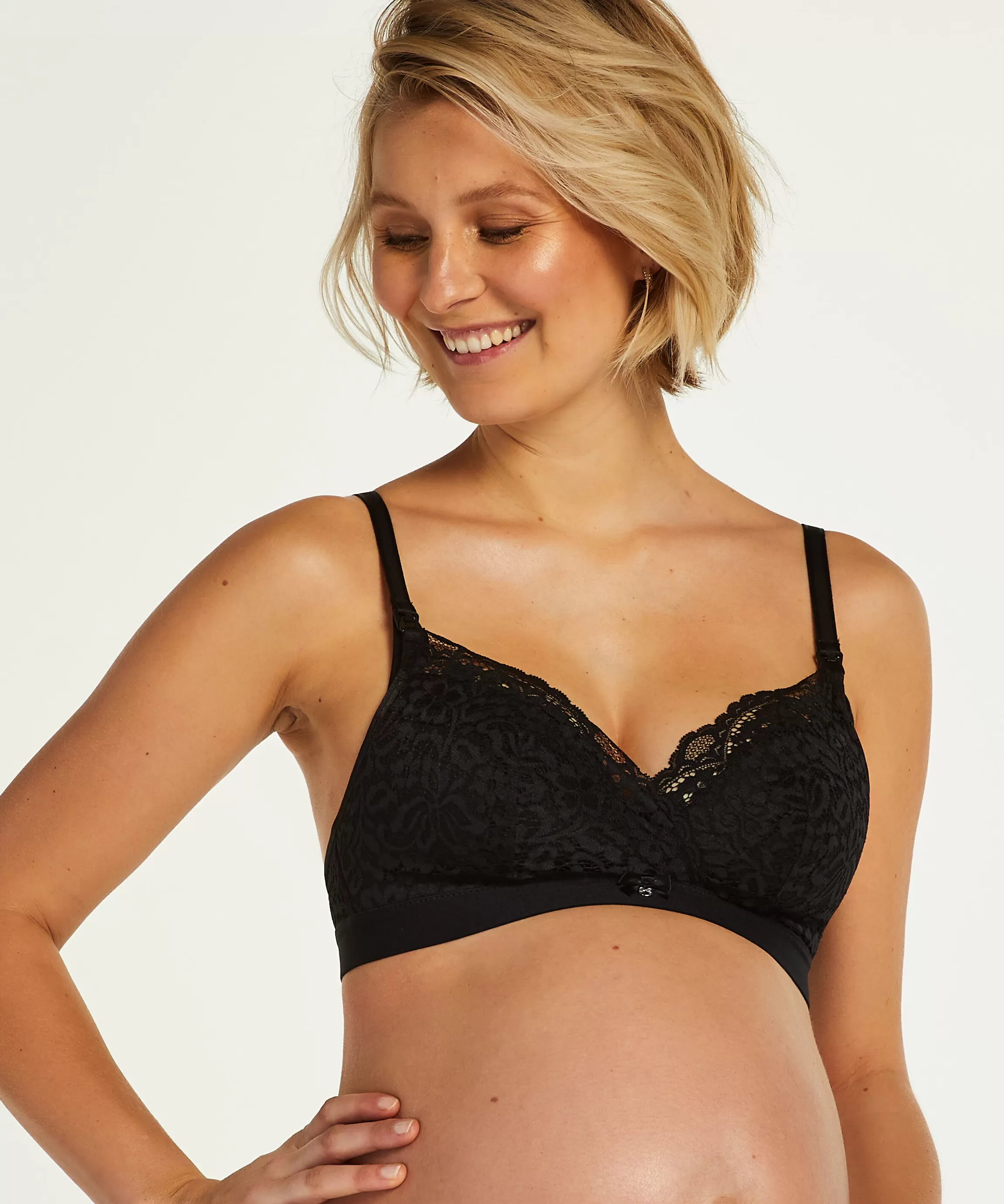 Hunkemöller Grote Maten Bh'S*Voorgevormde Voedingsbh Rose Zwart