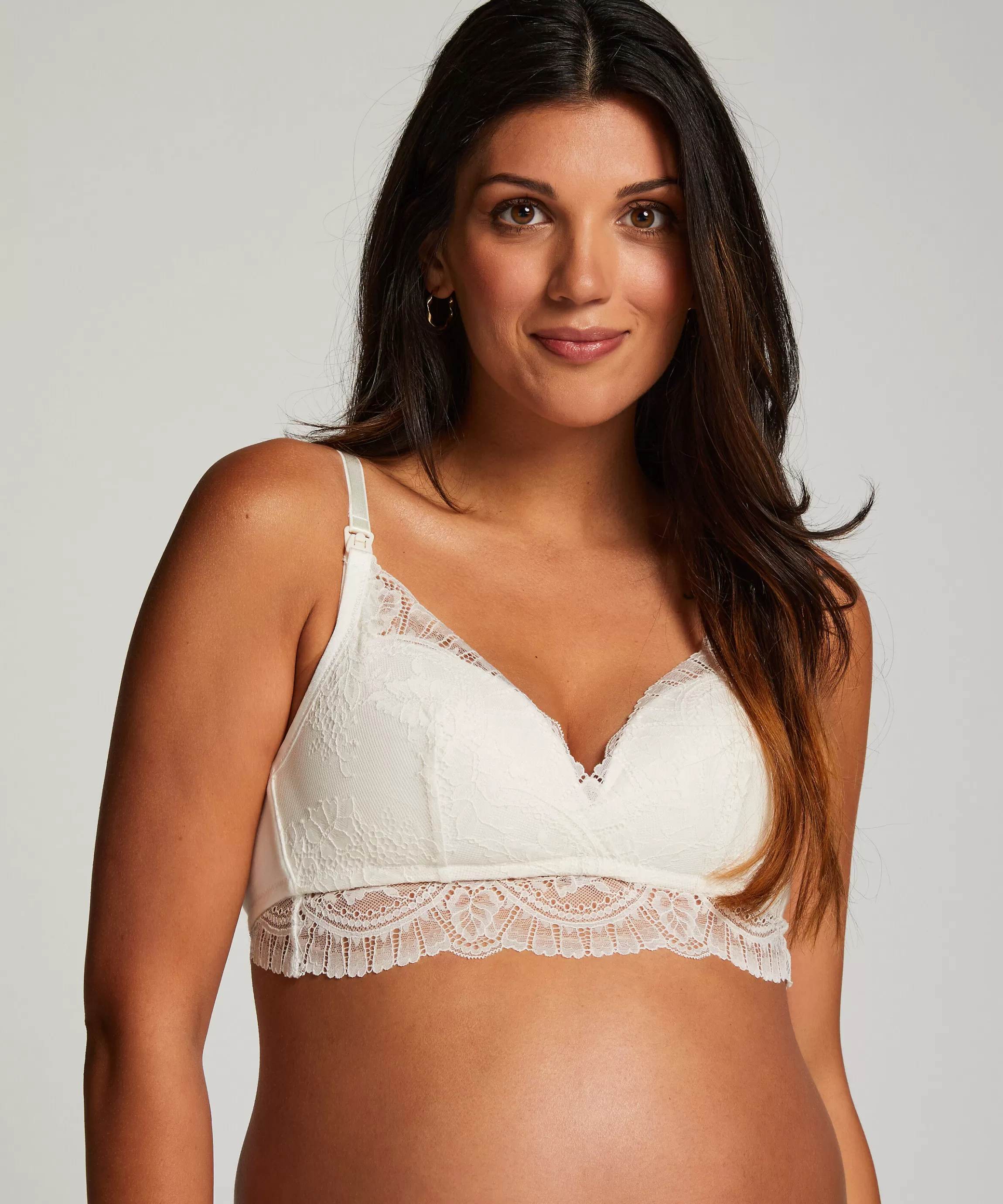 Hunkemöller Bh'S Zonder Beugel*Voorgevormde Voedingsbh Zonder Beugel Gracie Wit